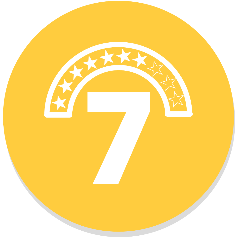 7 star rating icon